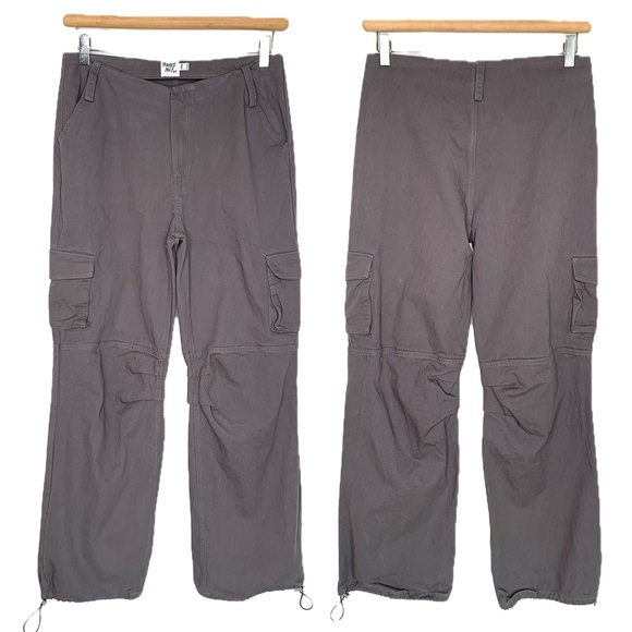 Princess Polly Baggy Cargo Pants Womens Size 8 Wileman Wide Leg Cinch Hem Y2K - Picture 2 of 15